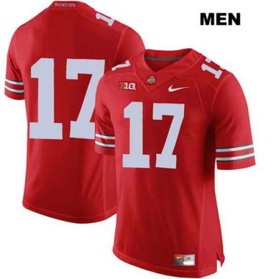 Alex Williams Ohio State Buckeyes Authentic Mens Stitched  17 Nike Red College Football Jersey Without Name Jersey